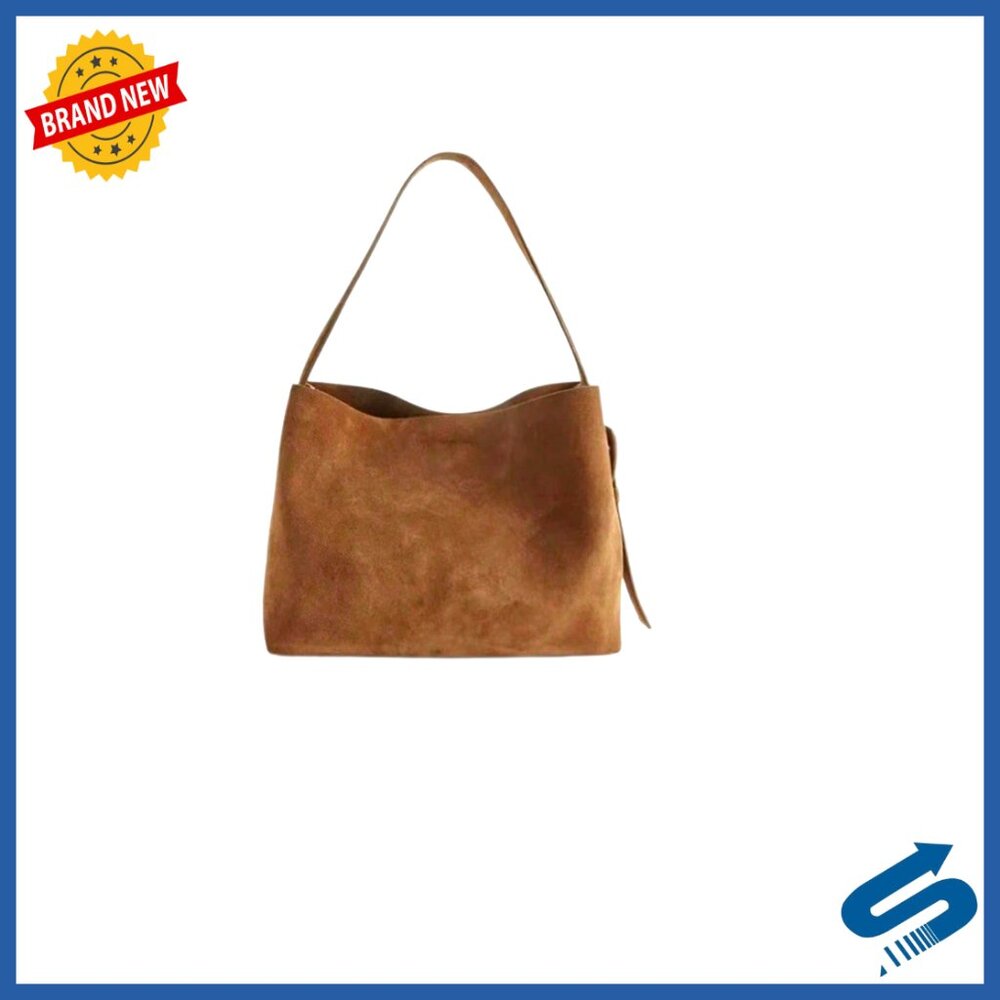 Large Capacity Shoulder Bag Vintage Travel Bucket Bag Polyester Material